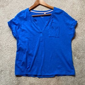 Boden 100% cotton royal blue top